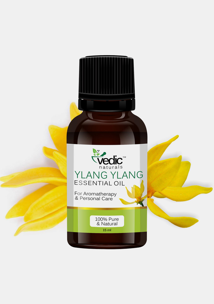 Vedic Naturals Ylang Ylang Essential Oil For Aromatherapy & Personal care 100% Natural & Pure 