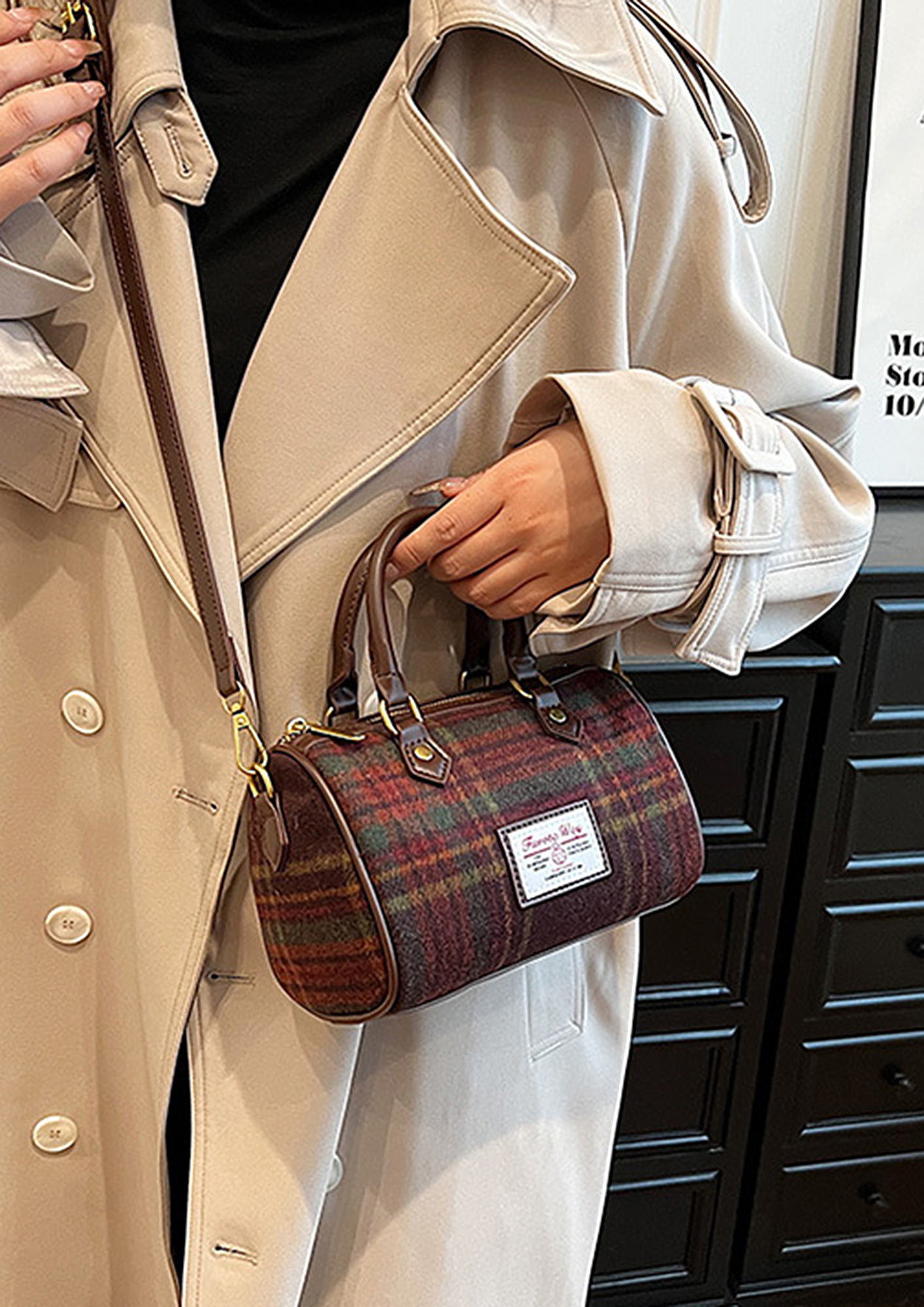 Buy Burberry Neutral Medium Belt Bag in Vintage Check Nylon for Women in  UAE | Ounass