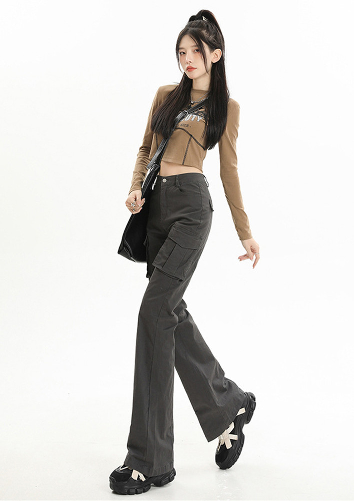 Buy BLACK CINCH-EY POCKET TOOLING CARGO PANT for Women Online in India