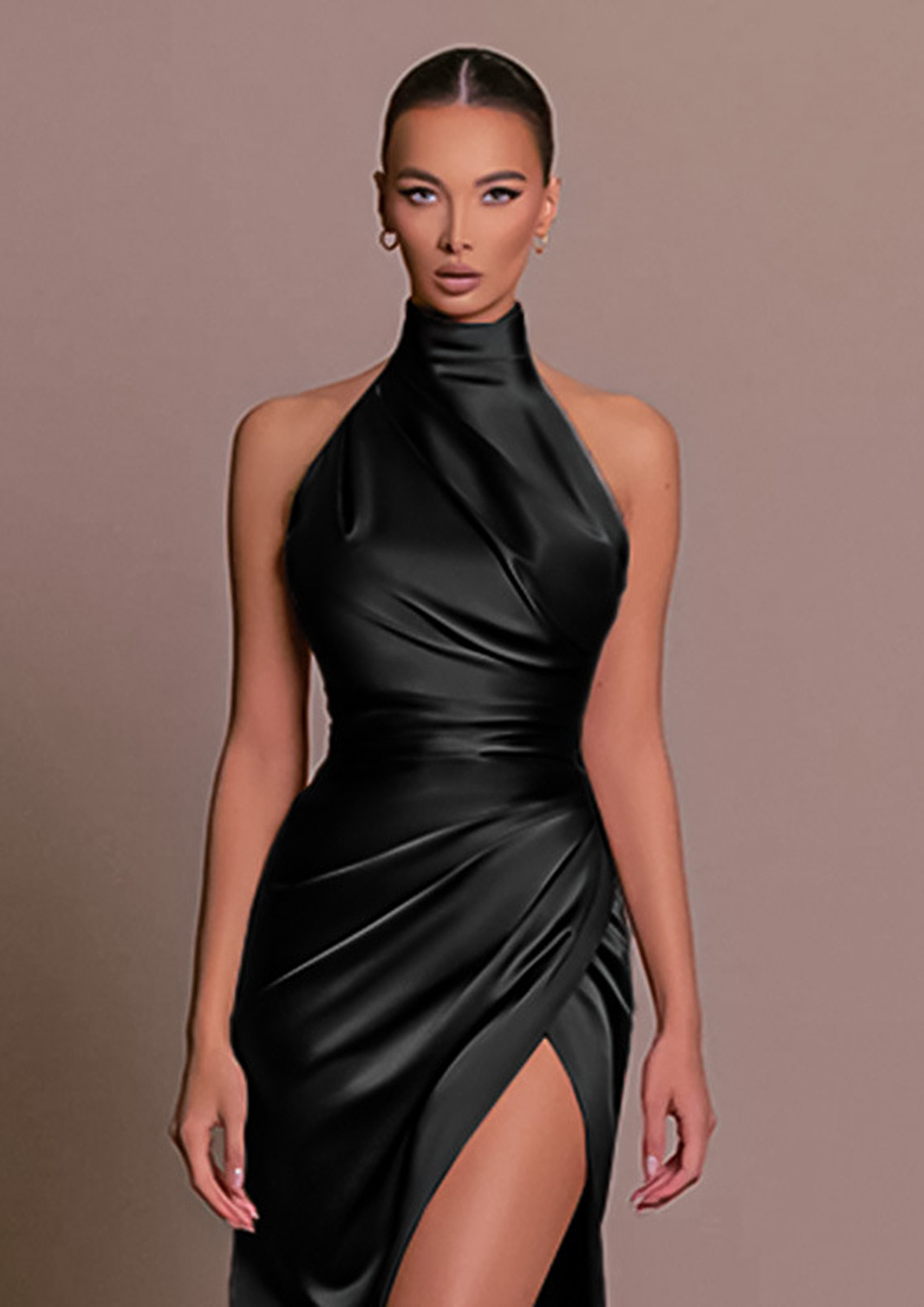 Buy ninovino Women's Turtleneck Ribbed Long Sleeve Bodycon Midi Dress  Green-S at Amazon.in