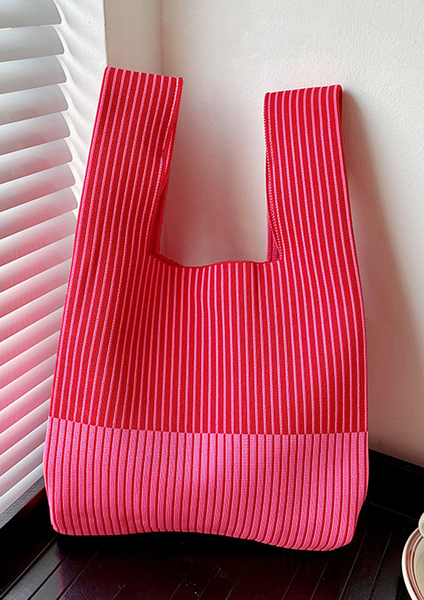Compact Everything Bag - Rose Stripe