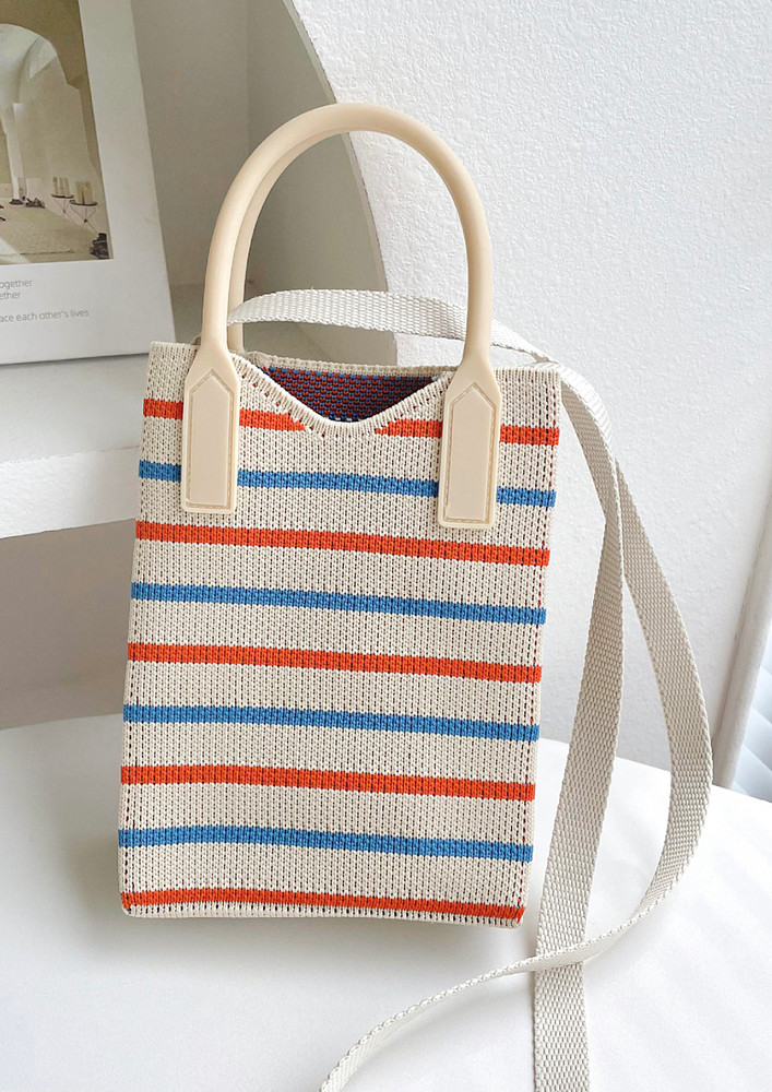 ORANGE AND BLUE SMALL SLING BAG
