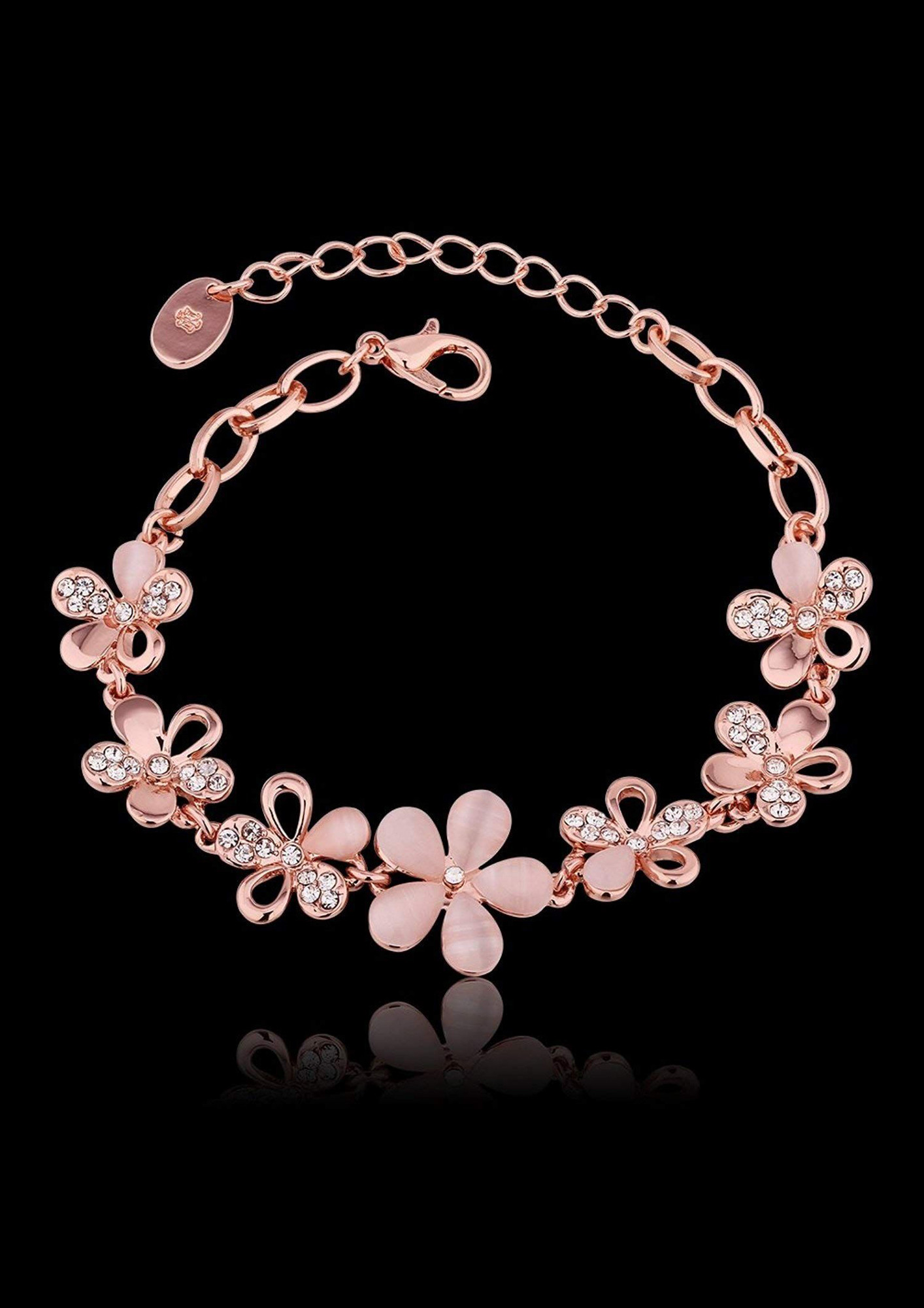 ZaffreCollections Trending Rose Gold Plated Bracelet for Girls- ZCBR0130