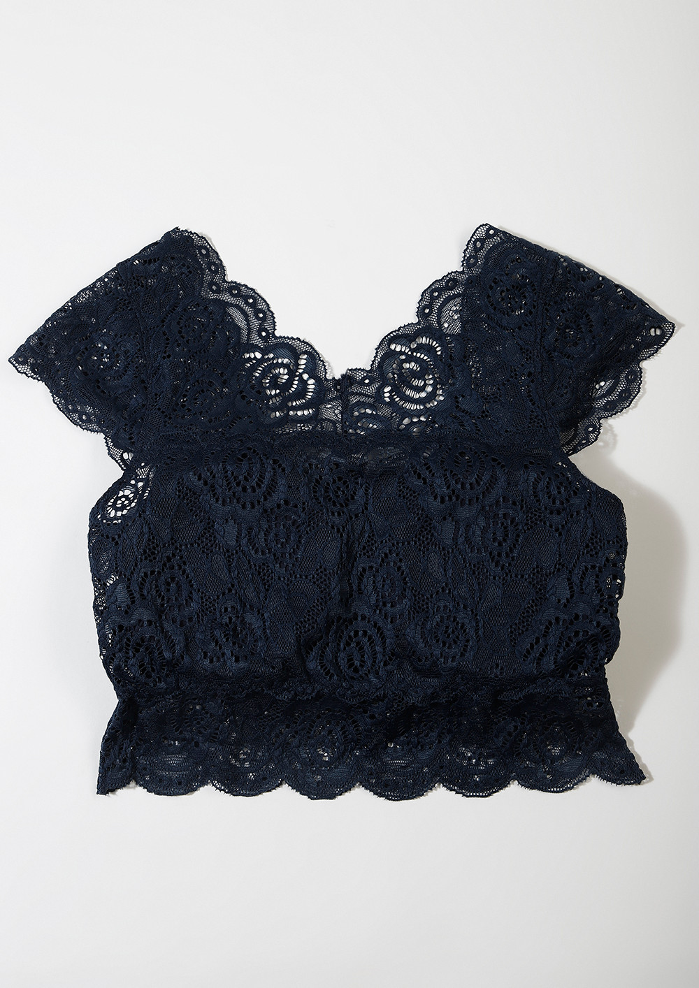 Buy NAVY BLUE FULL COVERAGE LACE BRALETTE for Women Online in India