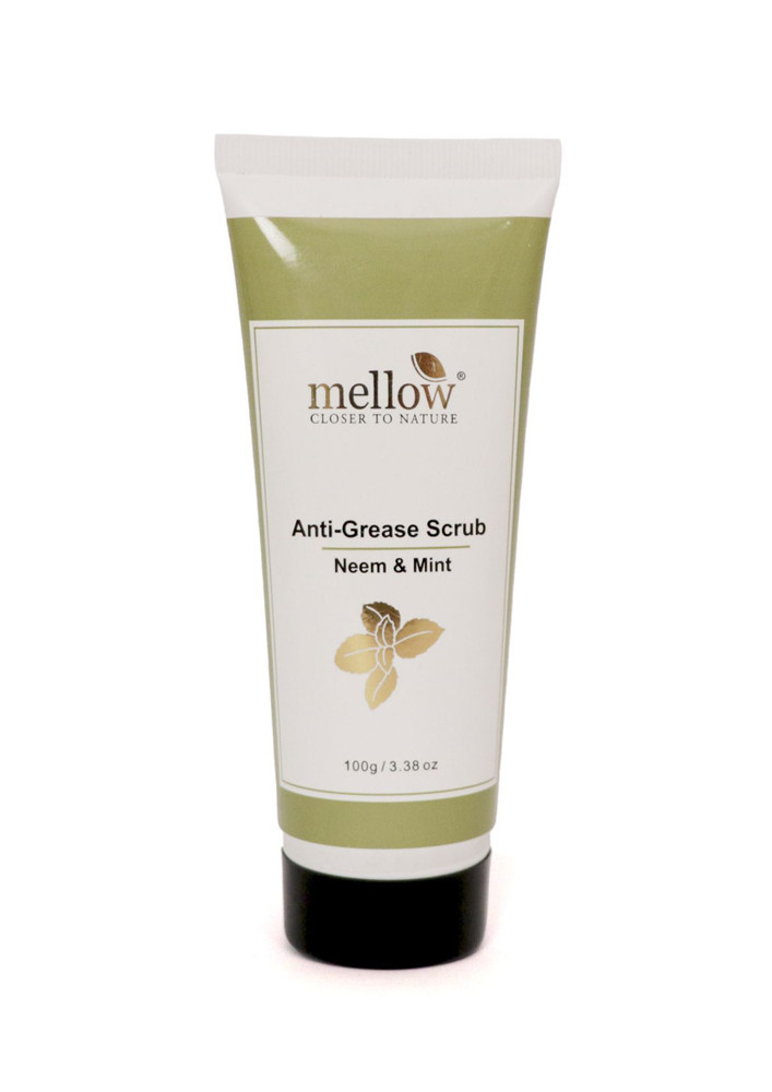 Mellow Anti Grease Scrub With Mint, Neem, Oat Grains To Deep Cleanse And Improve Blood Circulation-antigrease