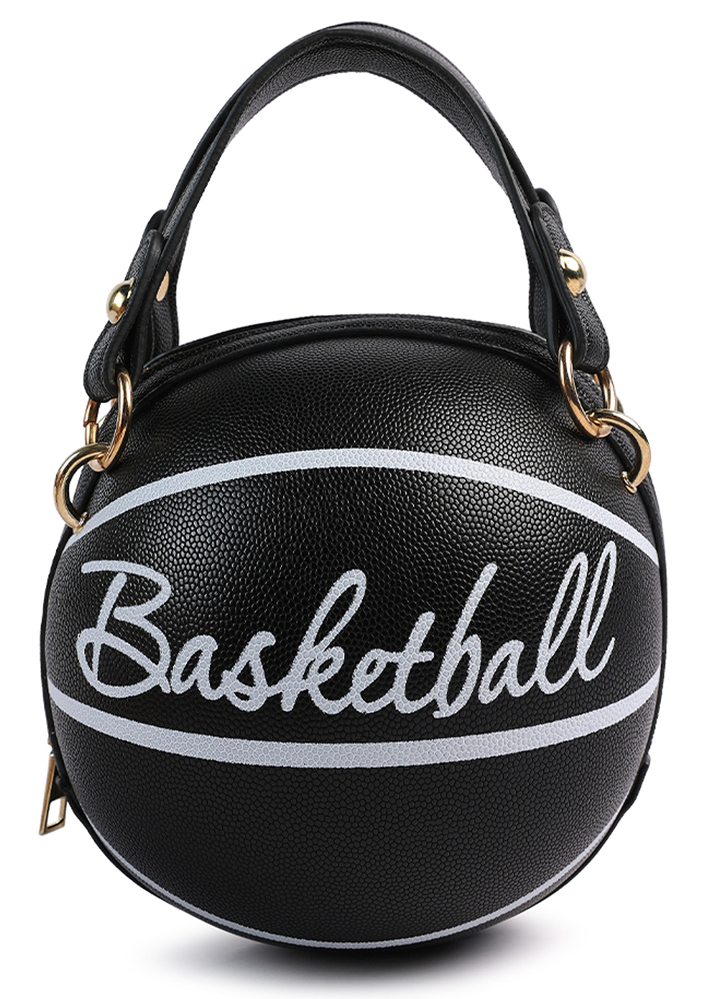 Black Basketball Sling Bag