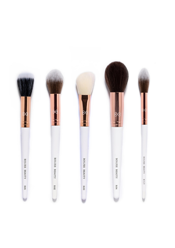 Boujee Beauty Face Brushes Combo Set | 5Pcs Face Make Up Brushes- C105