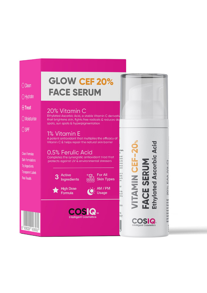 Cos-IQ Vitamin CEF-20% Glow Boost Face Serum 30ml