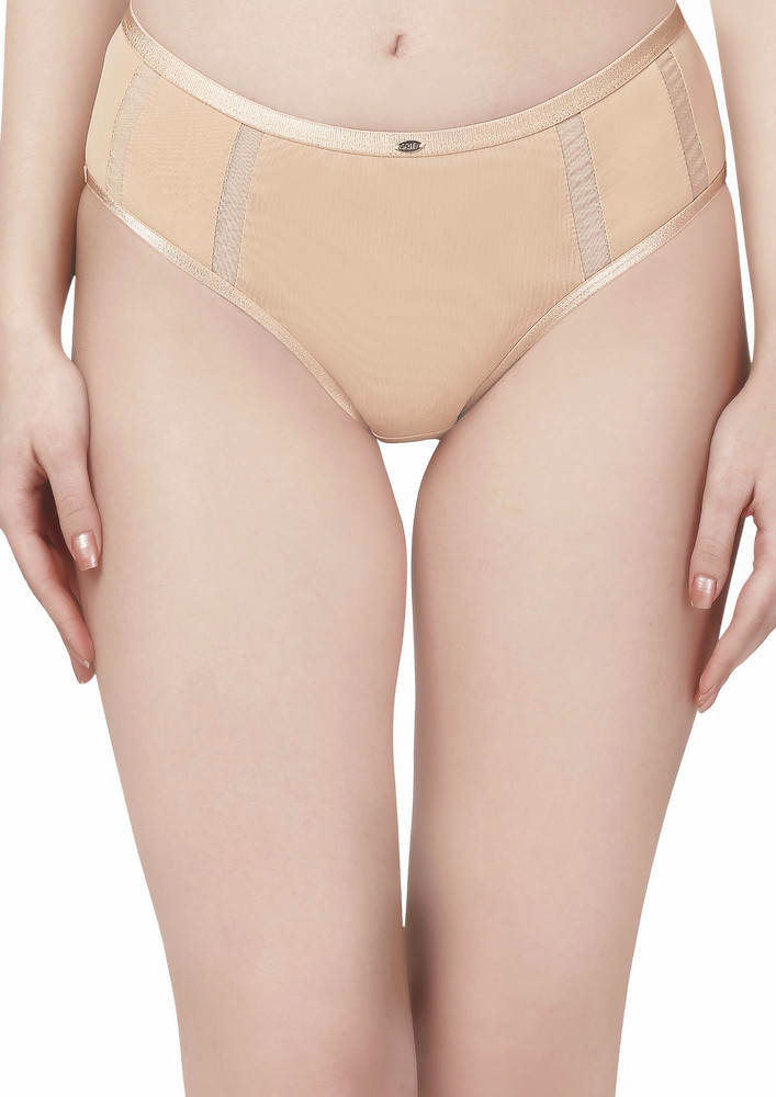 Soie Woman'S High Waist Full Coverage Nude Brief