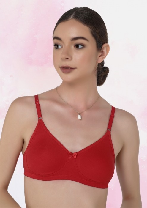 Buy AFTER YOU NON PADDED NON WIRED MAROON BRA for