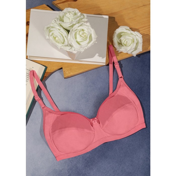 Buy BLOSSOM IN MY HEART NON PADDED NON WIRED PINK BRA for Women Online in  India