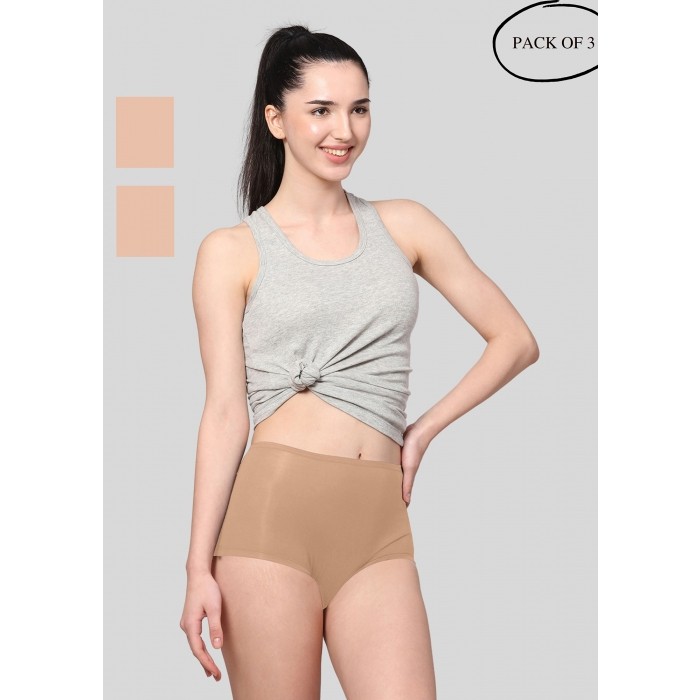 Buy AshleyandAlvis Anti Bacterial, Bamboo MicroModal, Premium Panty, Women  Boysleg brief, No Itching, 3X Moisture Wicking Daily use Underwear, 5X  Softer (Color-NUDE) (Size-M) (PACK OF 1) Online at Best Prices in India 