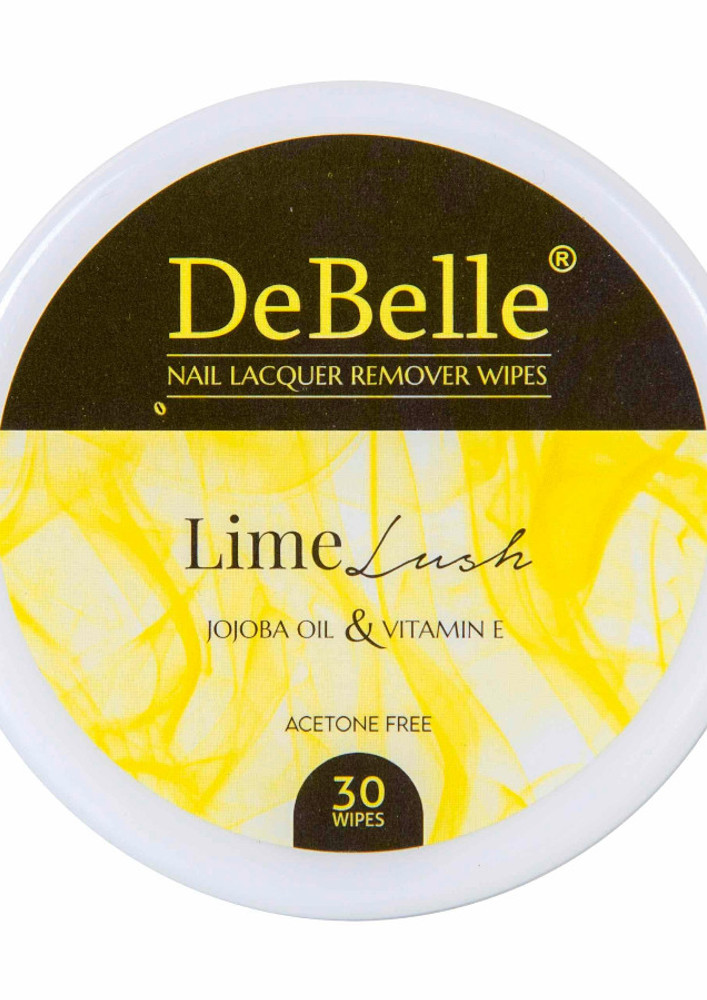 DeBelle Nail Lacquer Remover Wipes Lime Lush