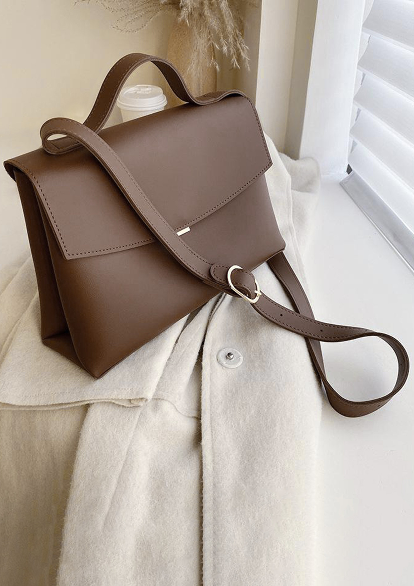 IT'S A VIBE BROWN SLING BAG