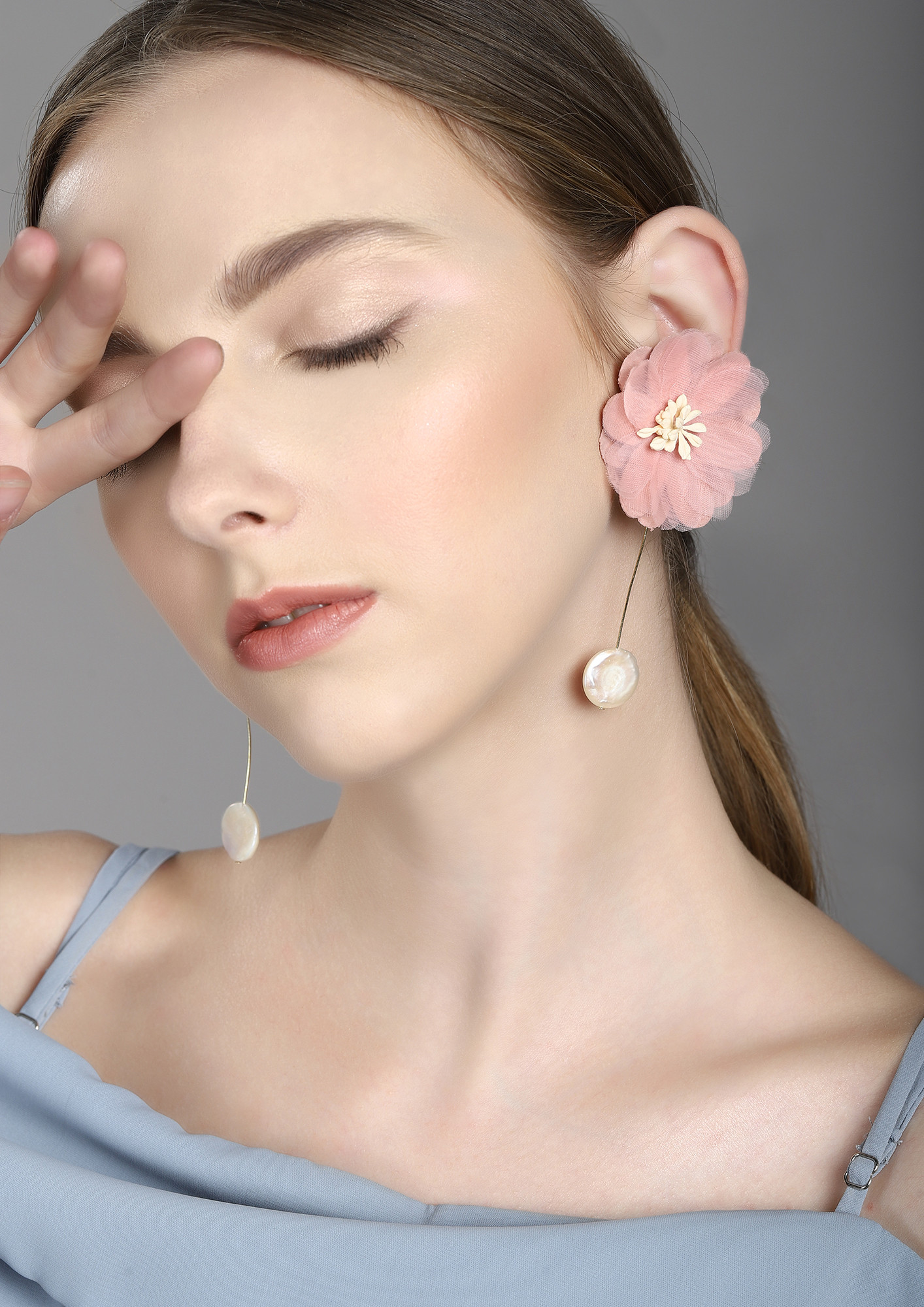 GOSS BABE FLORAL OBESSION PINK EARRINGS