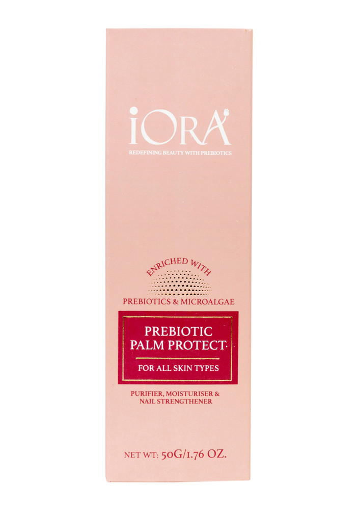IORA Prebiotic Palm Protect for Nourished and Moisturised palms | powered by Colloidal silver & Tomato Extracts and Alovera & Shea Butter | Repairs Skin Texture and Improves Nail Health | For Men & Women