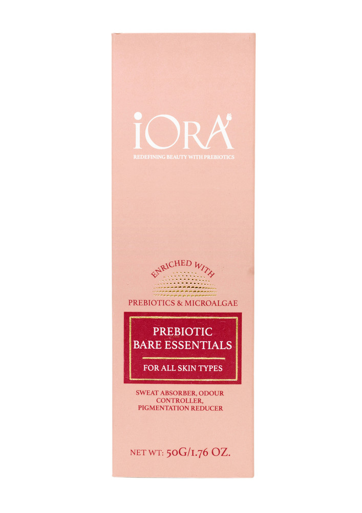 IORA Prebiotic Bare Essentials for Initimate Care for intimate areas | powered by Pomegranate, Amla and Papaya Extracts and Essential Oils | Reducing Pigmentation, Sweat Absorbant ,Prevents Chafing | For Men & Women
