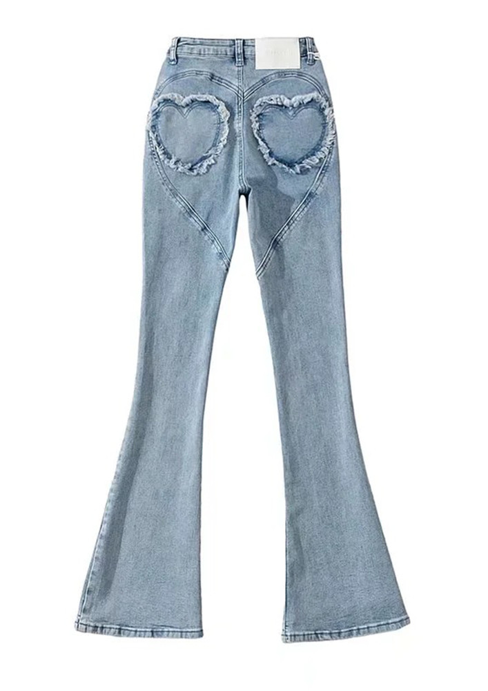 Womens Classic Stretchy Flare Jeans Bell Bottom Denim Pants High Rise Jeans  Esg14355 - China Jeans and Pants price