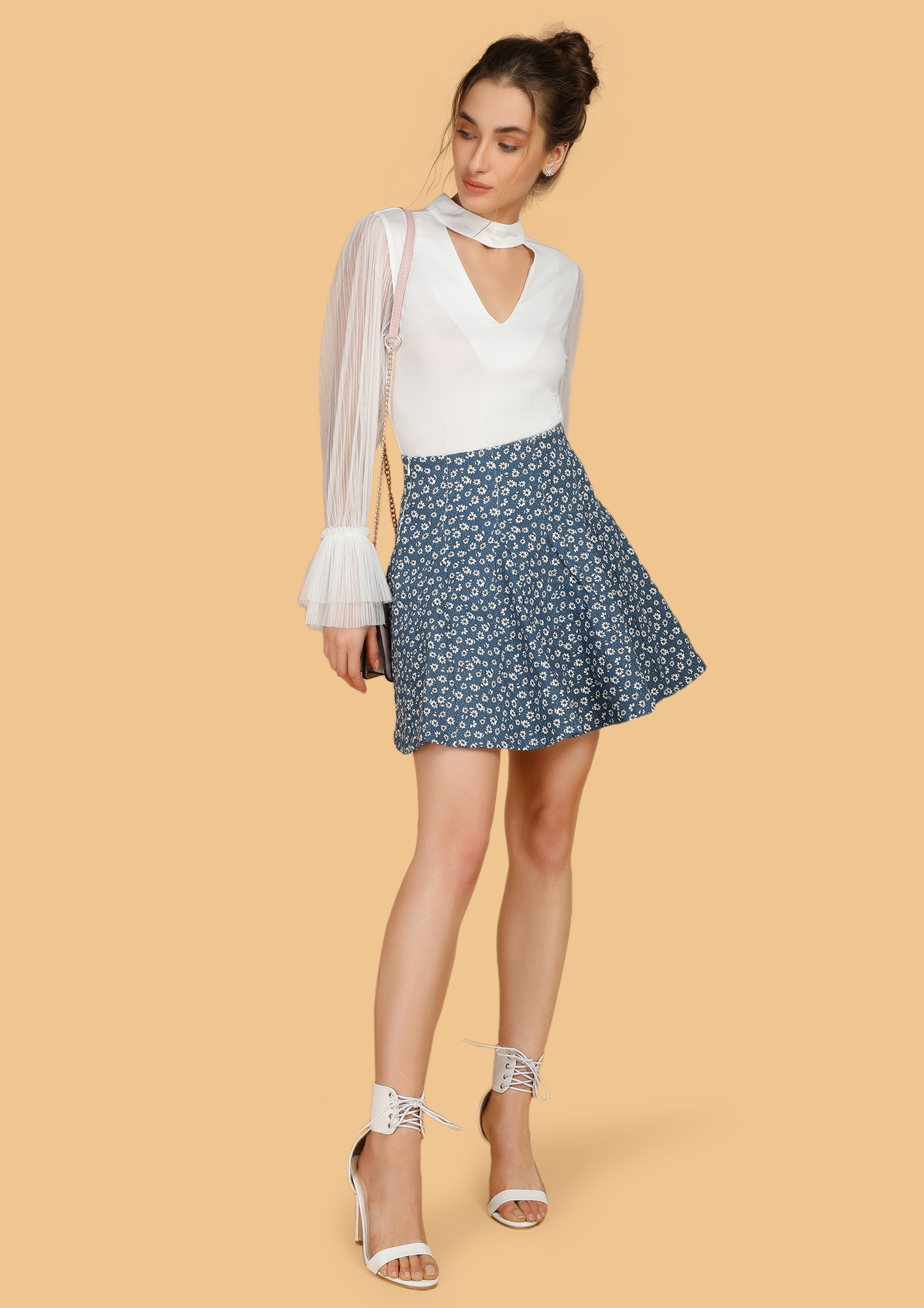 Just A Thought Denim Skirt In Light Wash | Showpo USA