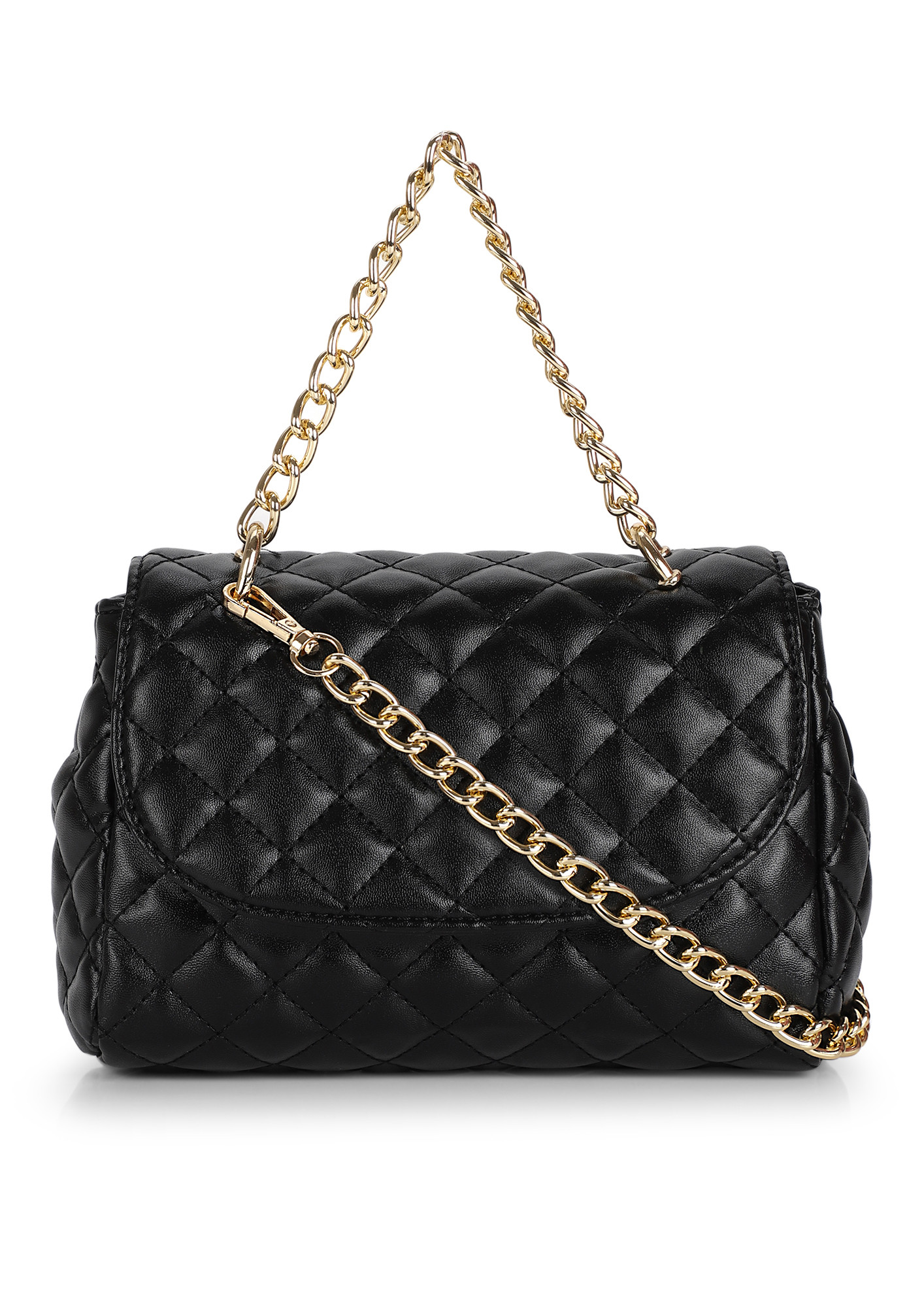 QUILTED FOR YOU BLACK SLING BAG