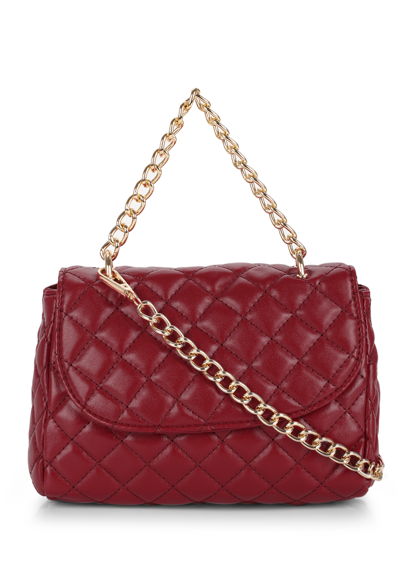 QUILTED FOR YOU RED SLING BAG