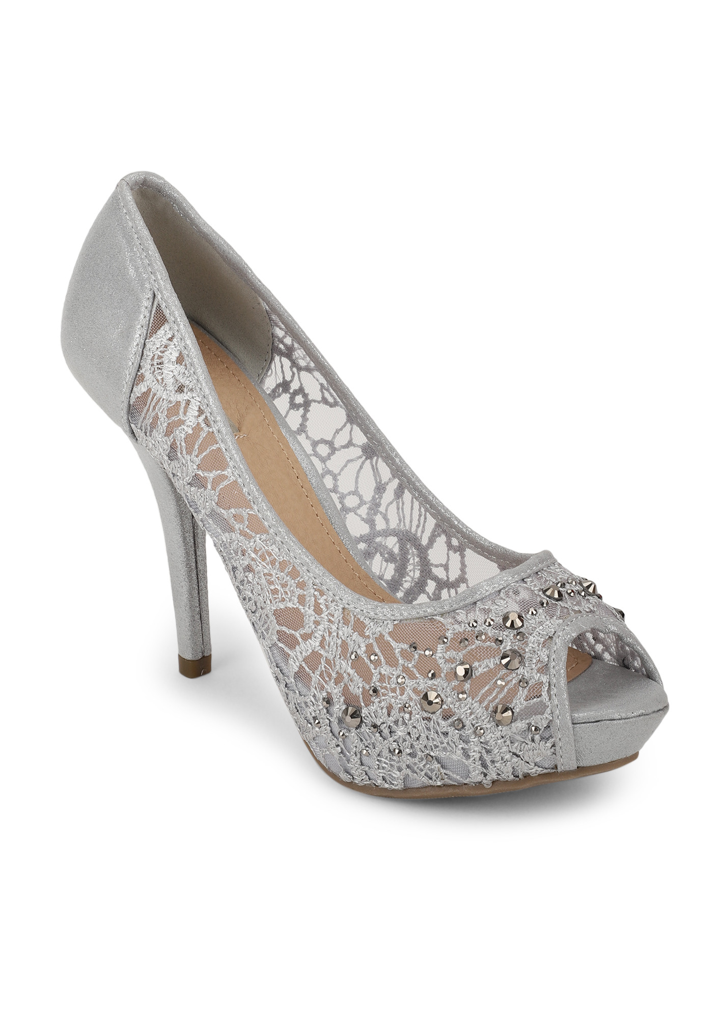 silver heels closed toe | Heels, Womens chunky heels, Ankle strap heels