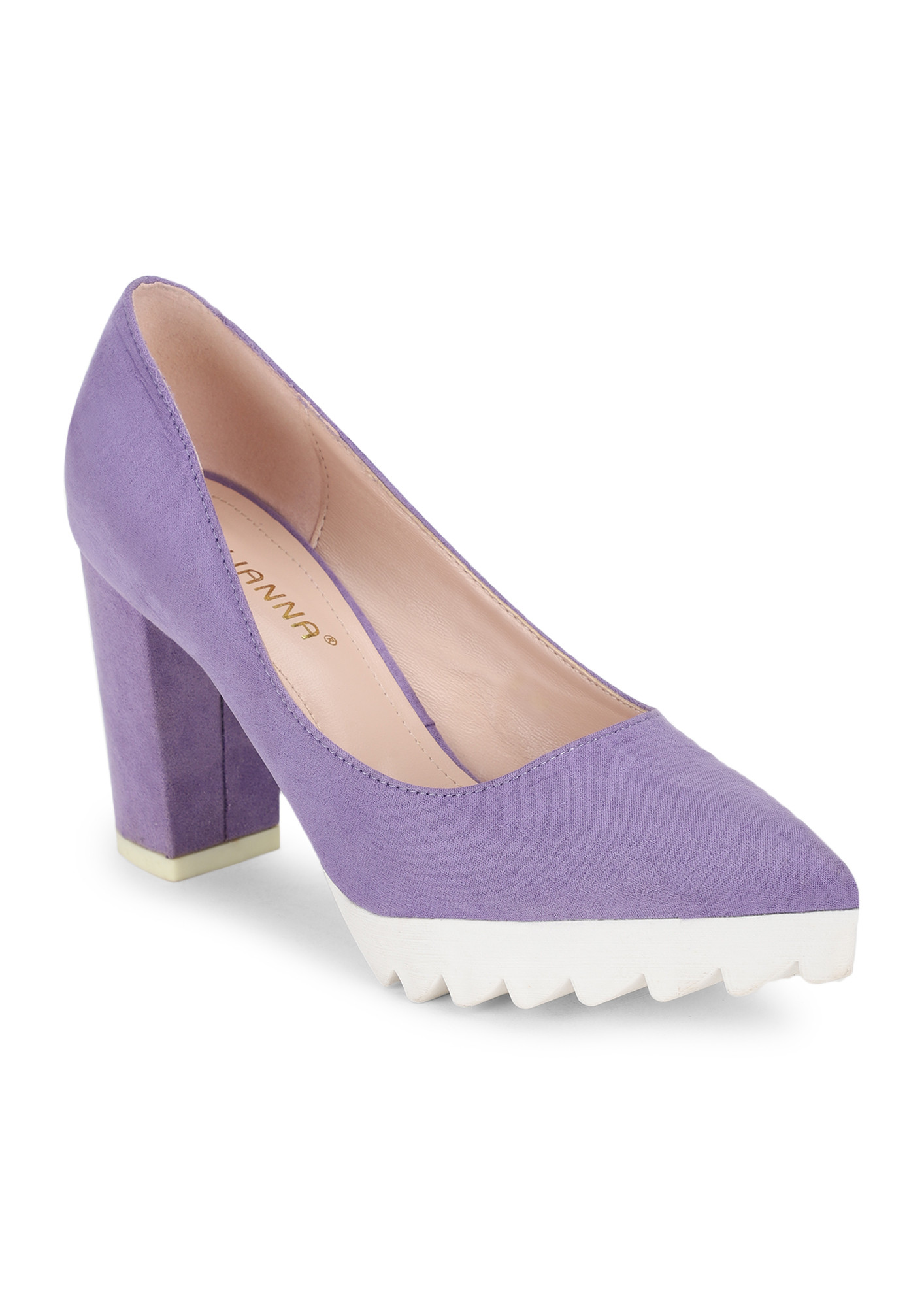MAKING MOVES PURPLE POINTED PUMPS