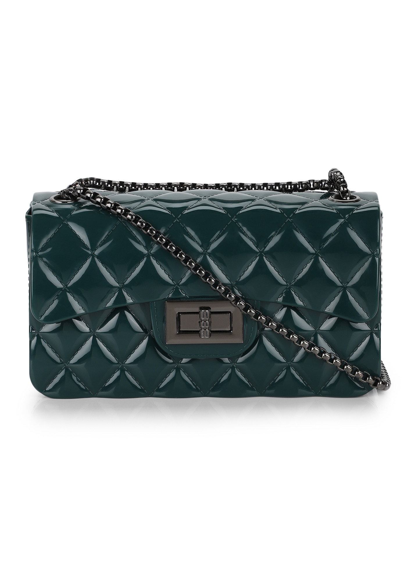 PARTY ON MY MIND DARK GREEN SLING BAG