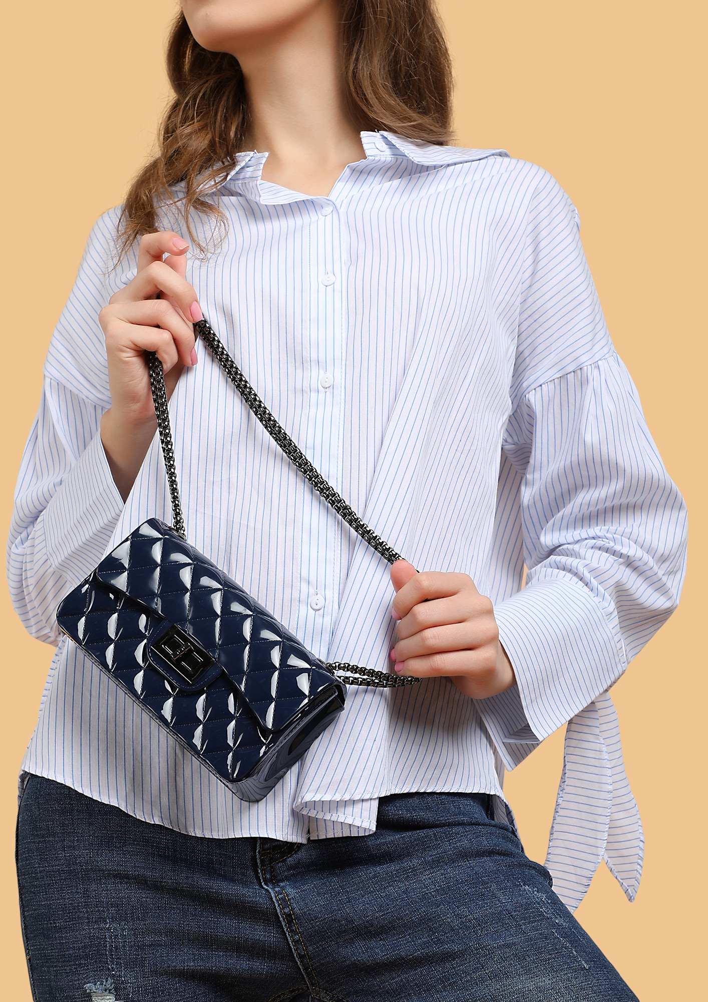 PARTY ON MY MIND NAVY SLING BAG