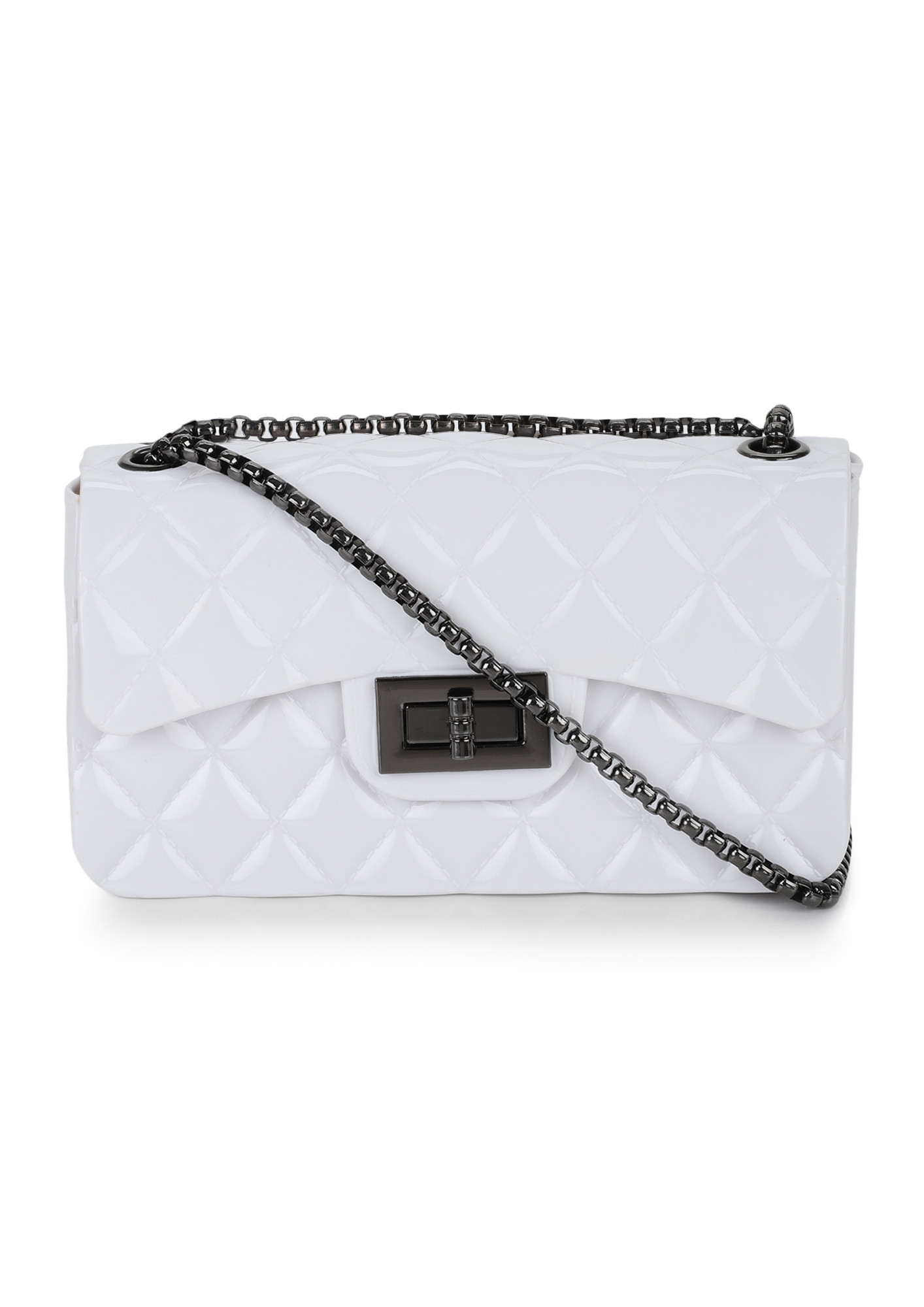 PARTY ON MY MIND WHITE SLING BAG