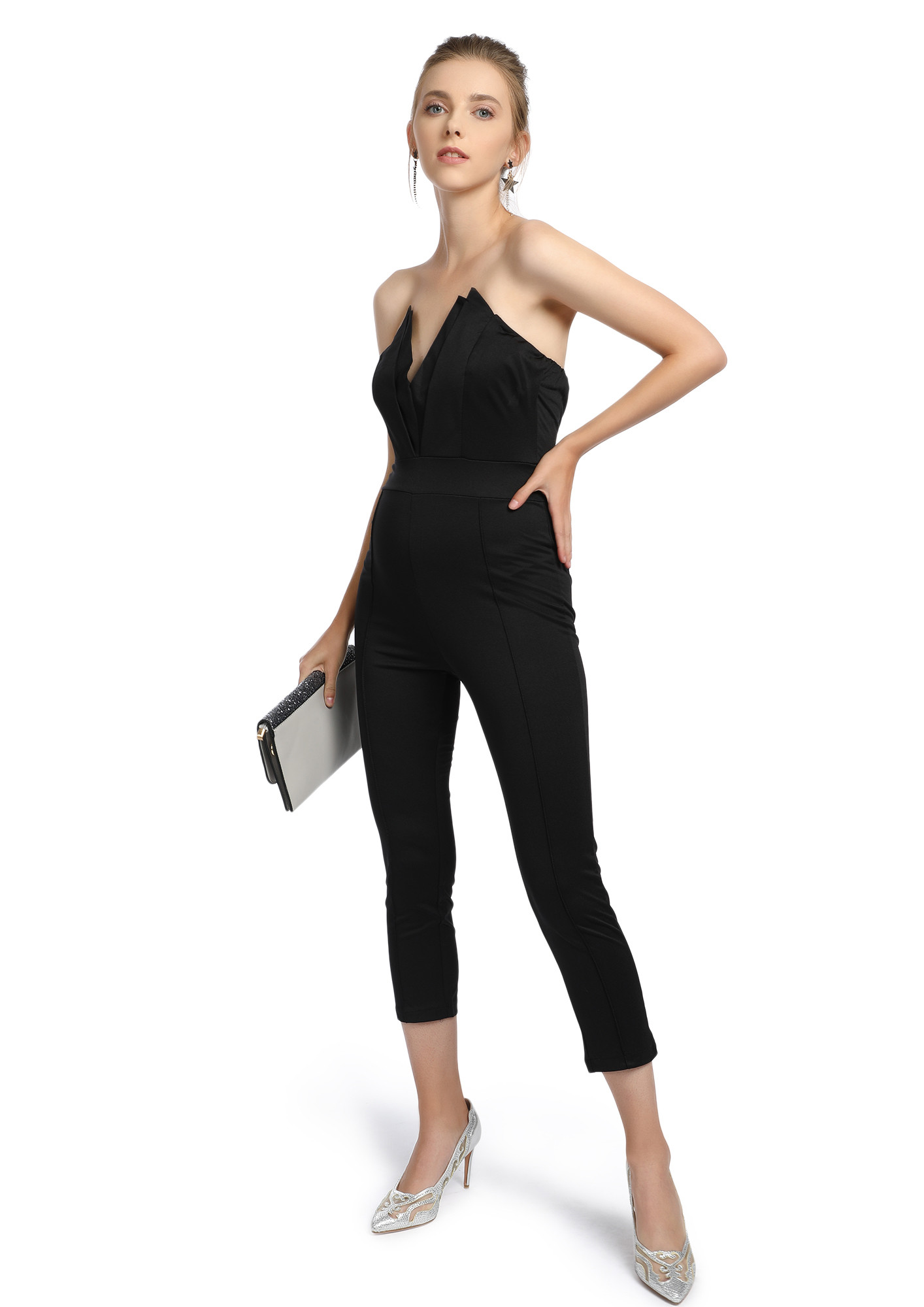 I'M YOURS SWEETHEART BLACK JUMPSUIT