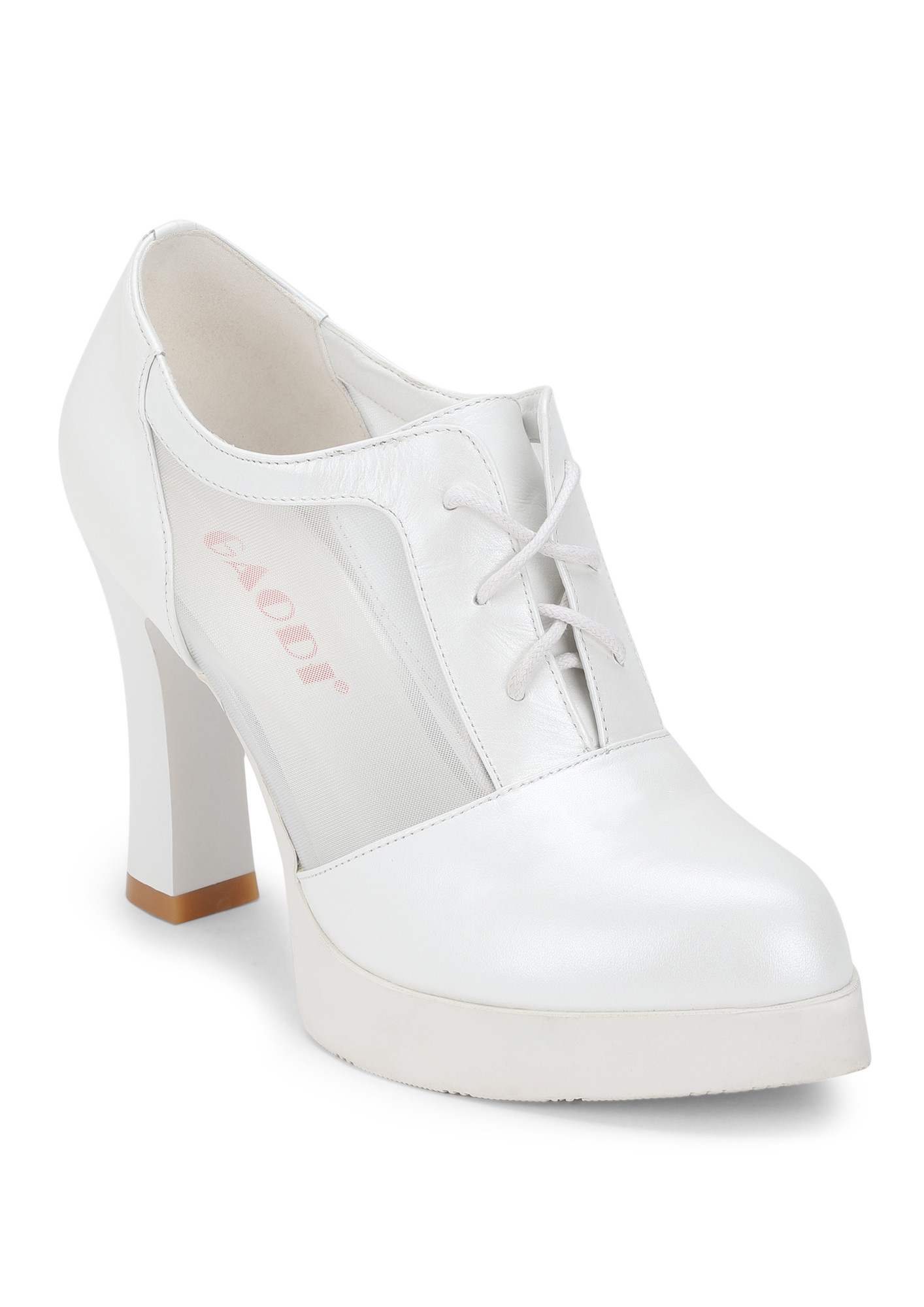 SMART DECISION WHITE HEELED OXFORDS
