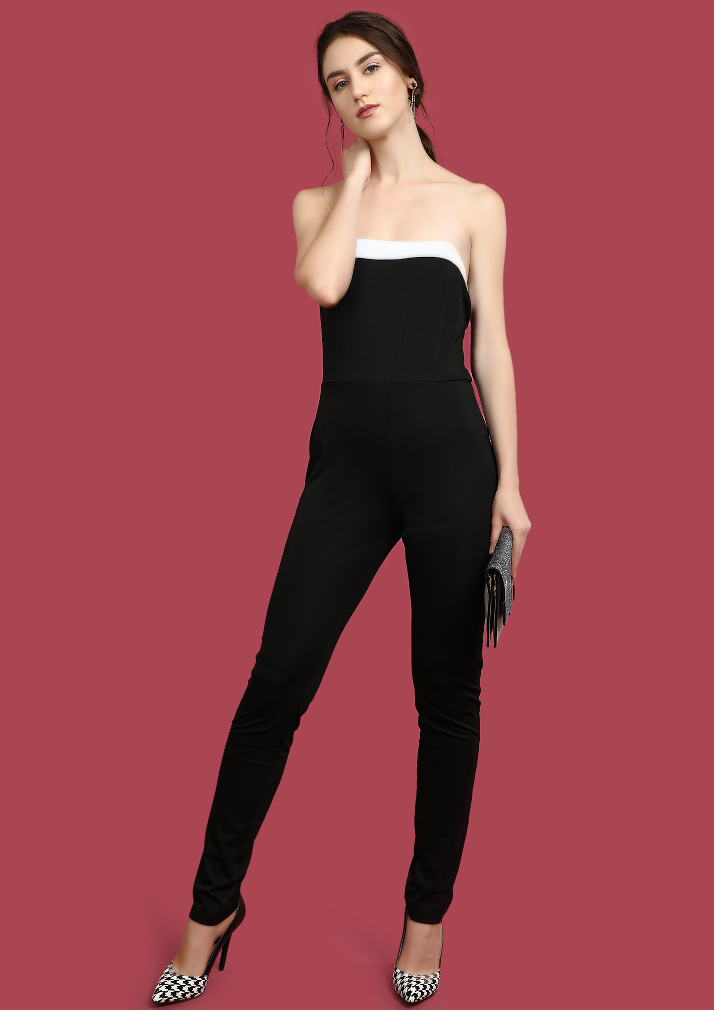 STRUT OUT AND SLAY BLACK JUMPSUIT