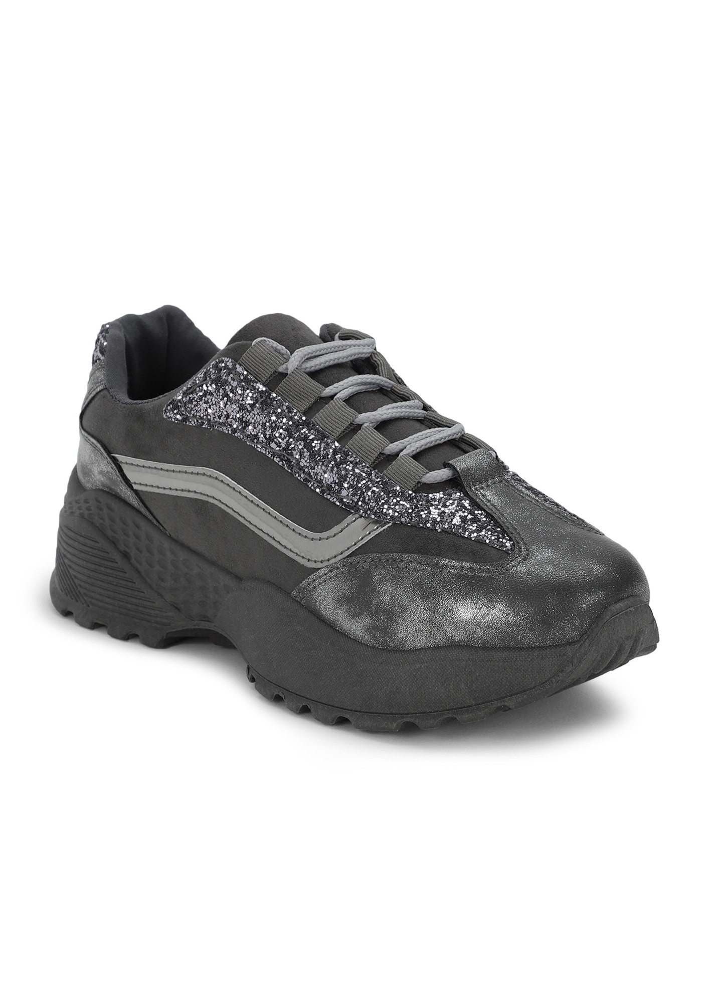 WALK WITH SHINE GREY CASUAL SHOES