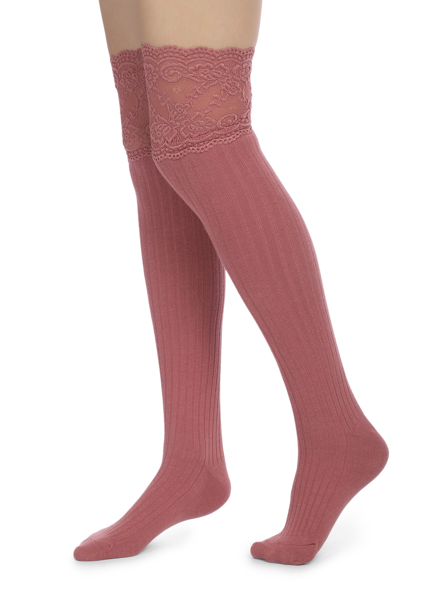 Buy NeskaModa Women's Pink Plain Cotton Thigh-High Stockings Online at Best  Prices in India - JioMart.