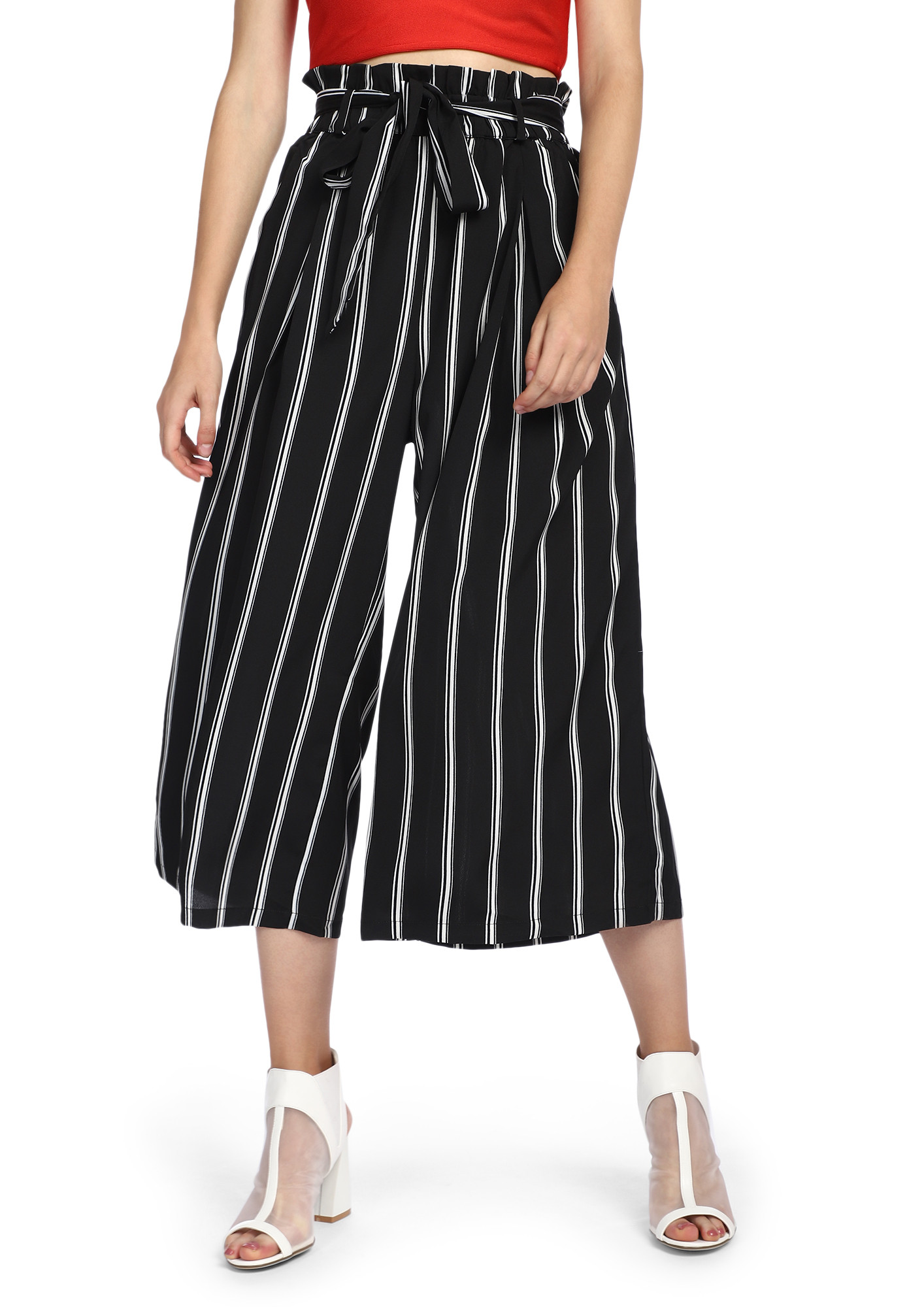 PLAY YOUR CARDS BLACK CULOTTES