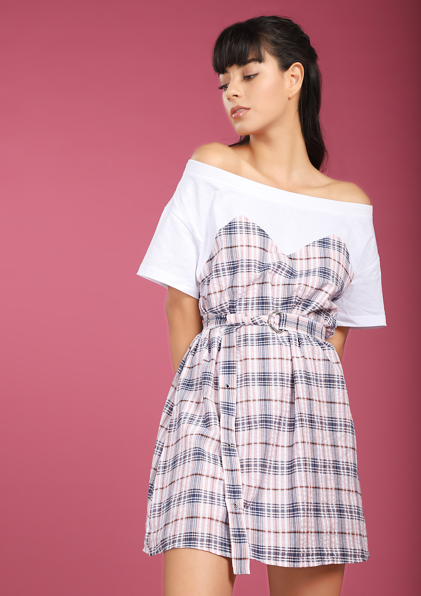 CLASS IN SESSION PINK SKATER DRESS