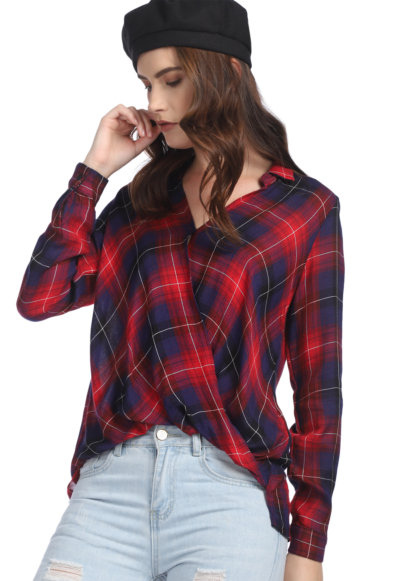 OLD KNOWN PLAIDS RED TOP