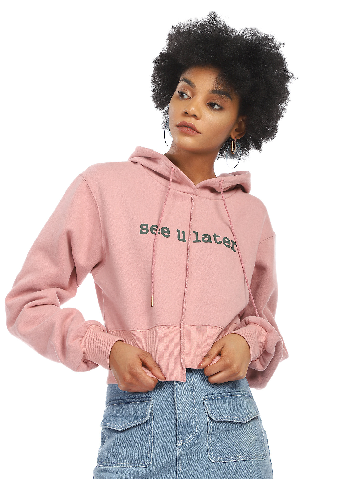 SEE YOU LATER PINK SWEATSHIRT