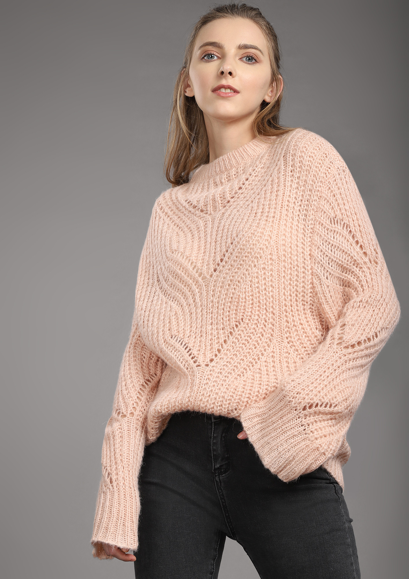 FOREVER YOUNG NUDE PINK JUMPER 