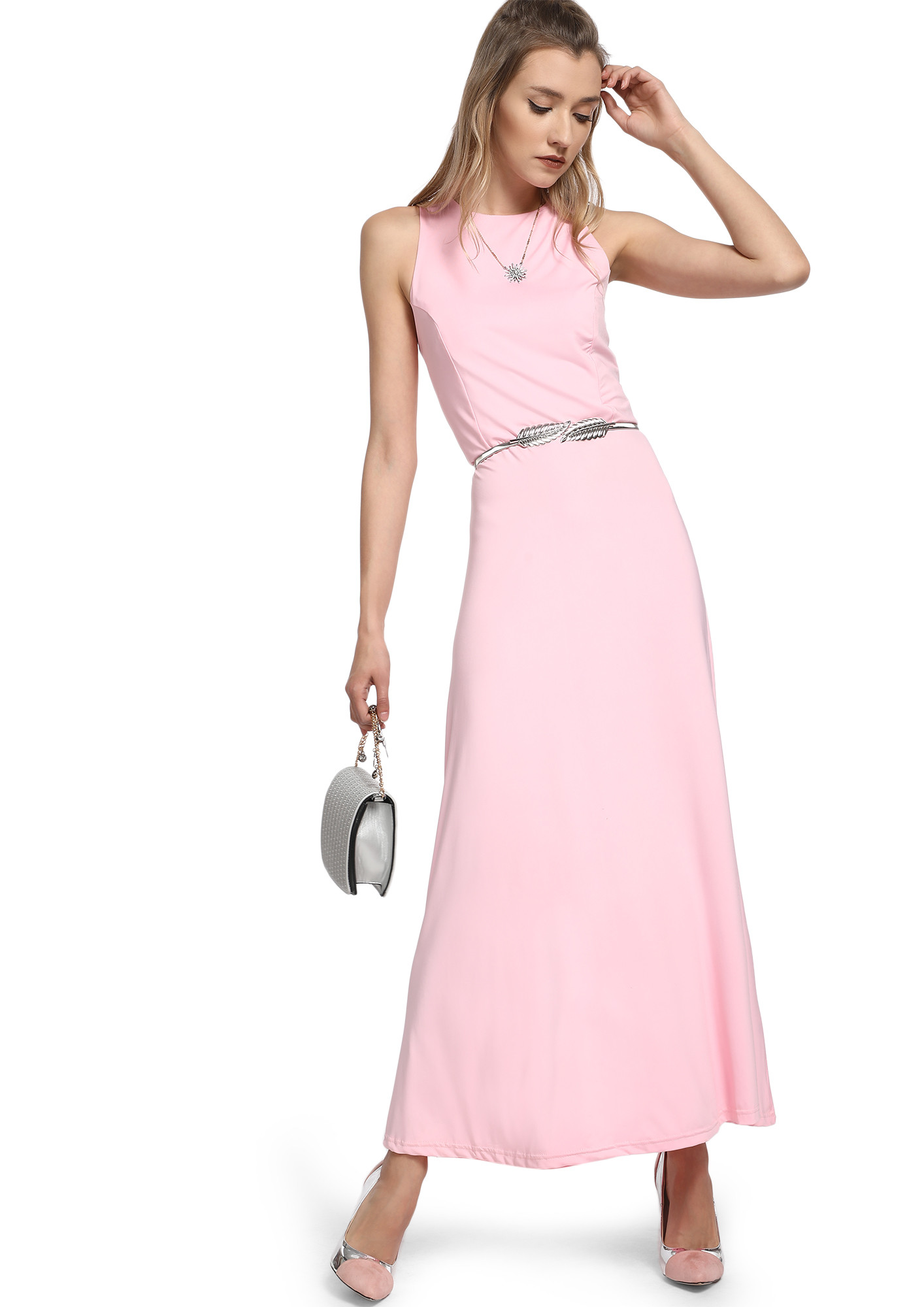 SEEING GOOD IN EVERYTHING PINK MAXI Dress