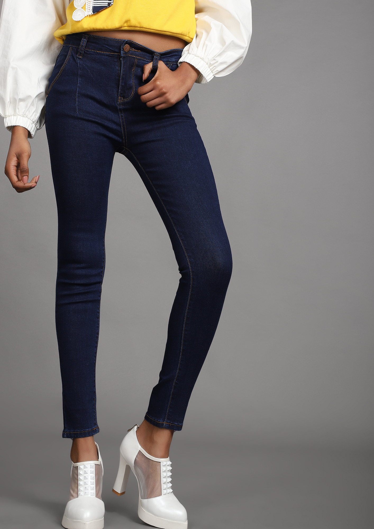 From Fit To Fitter Blue Skinny Jeans