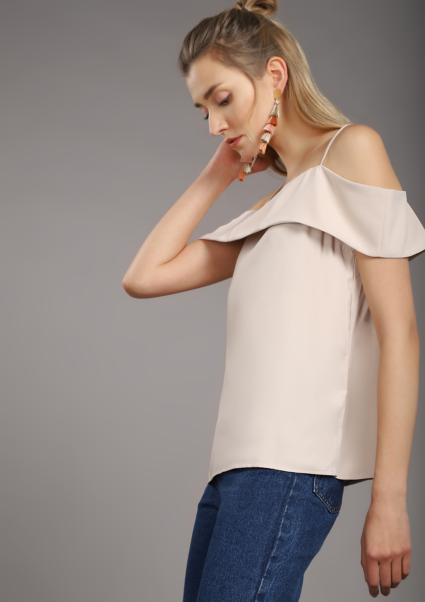 SAY YES TO BEIGE CAMI TOP