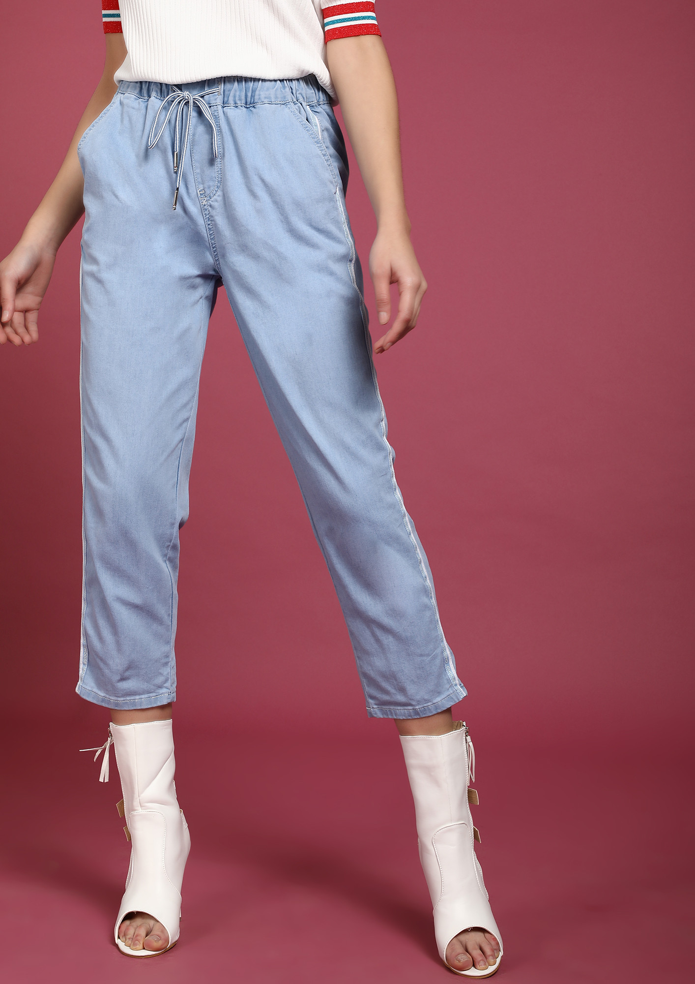 TOUCH AND GO LIGHT BLUE JOGGER JEANS