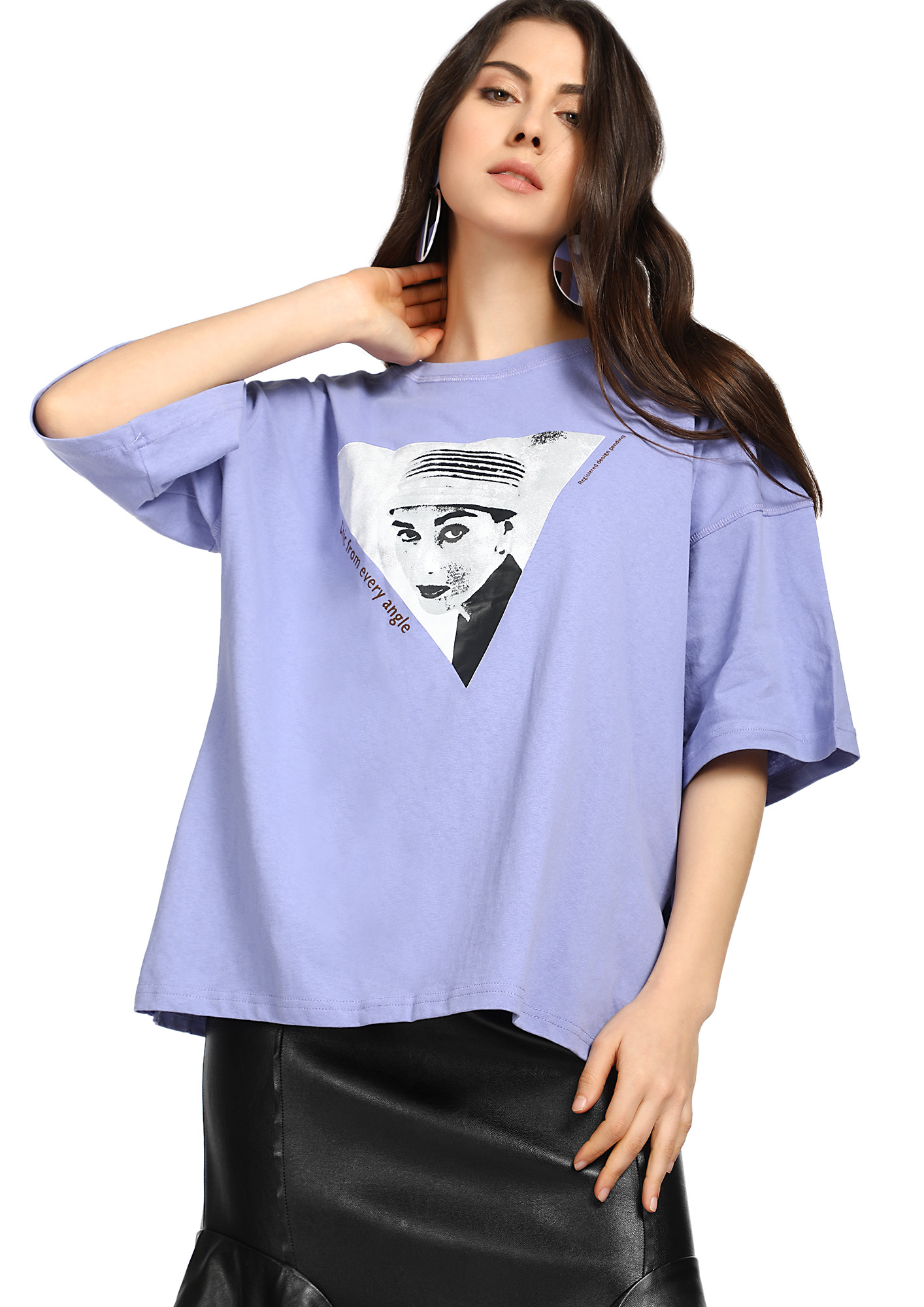 CHIC FROM EVERY ANGLE LAVENDER T-SHIRT