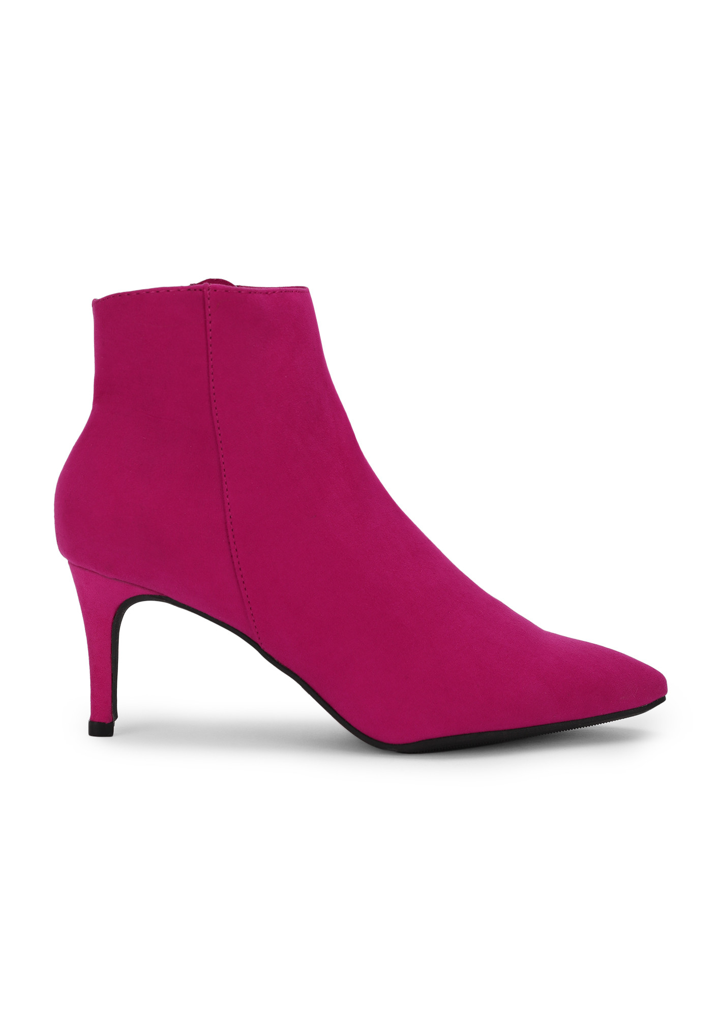 BOLD STEPS FUCHSIA ANKLE BOOTS