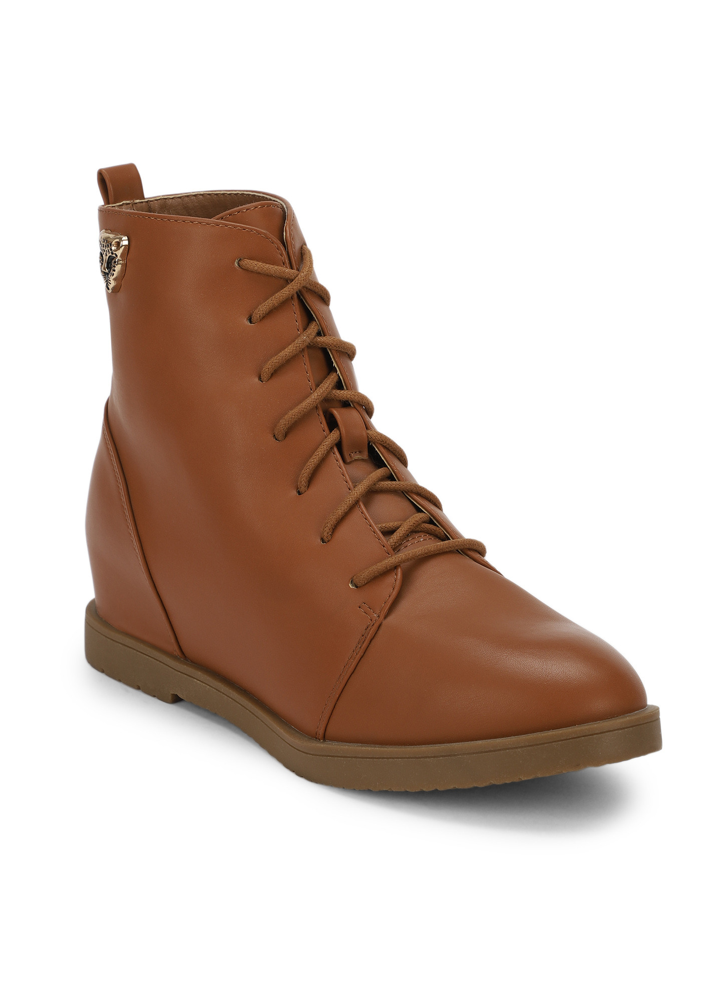 ROARING WITH PASSION BROWN ANKLE BOOTS