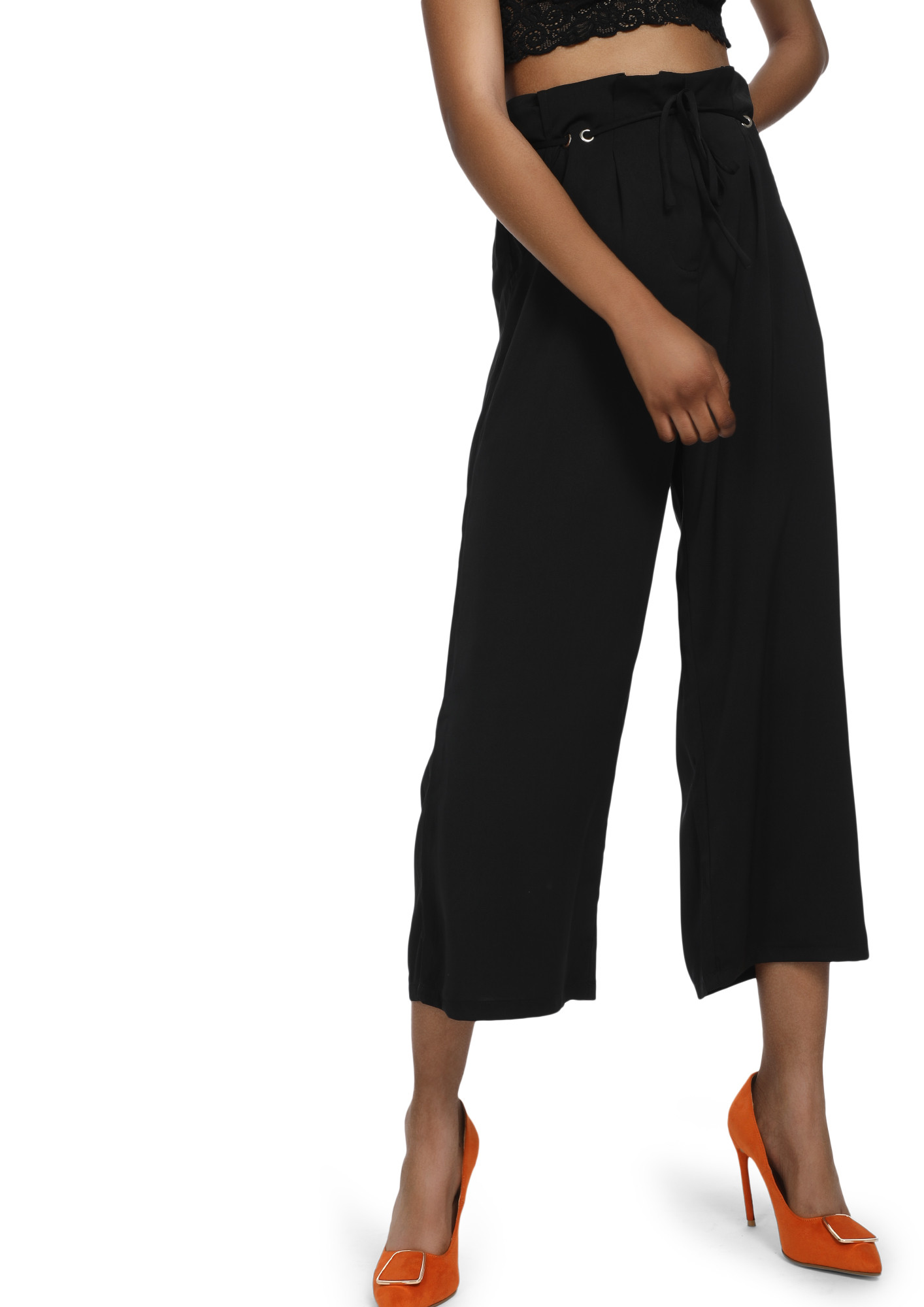 COVER ME 9-TO-9 BLACK CULOTTES