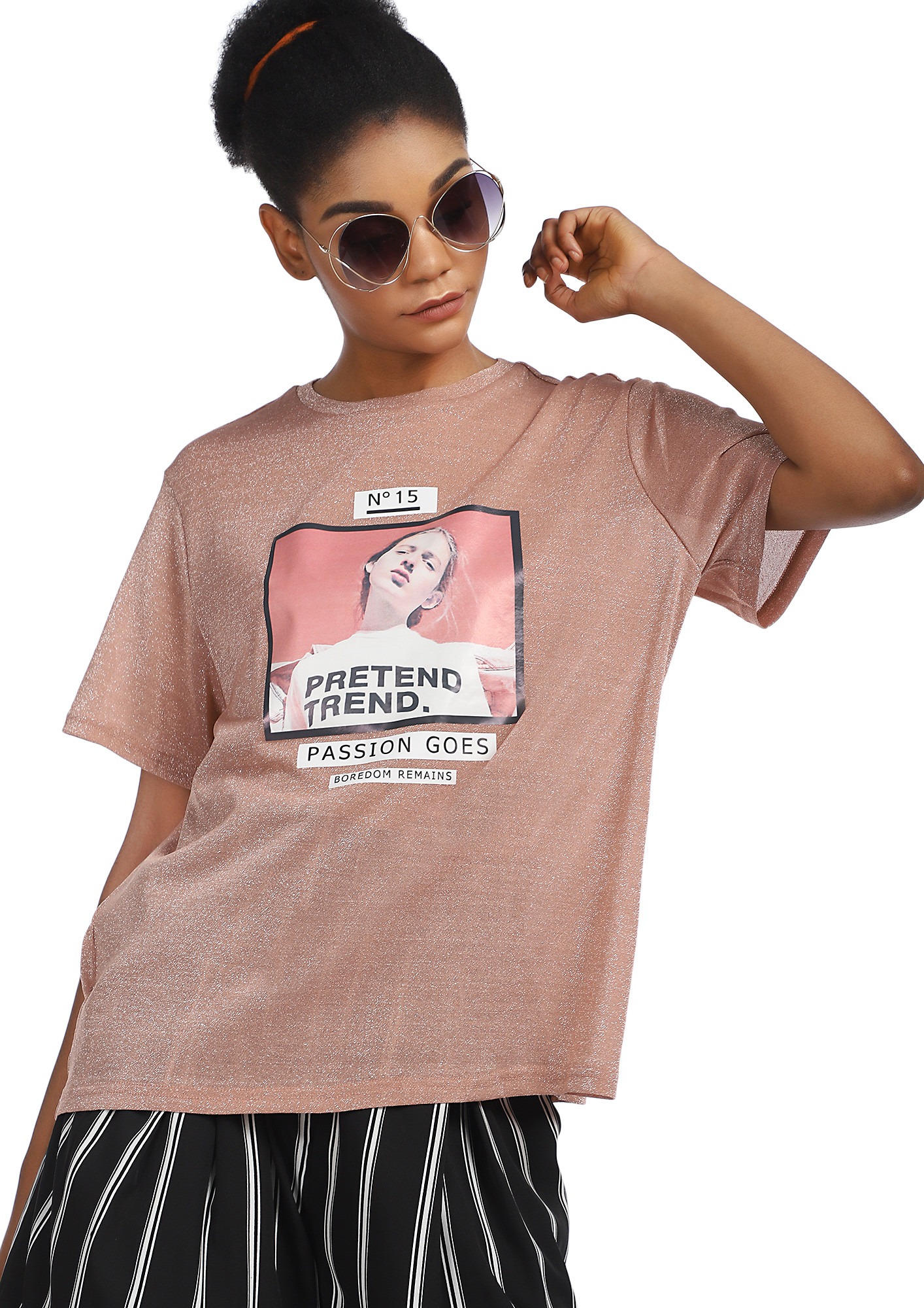 IN SEEK OF PASSION PINK T-SHIRT