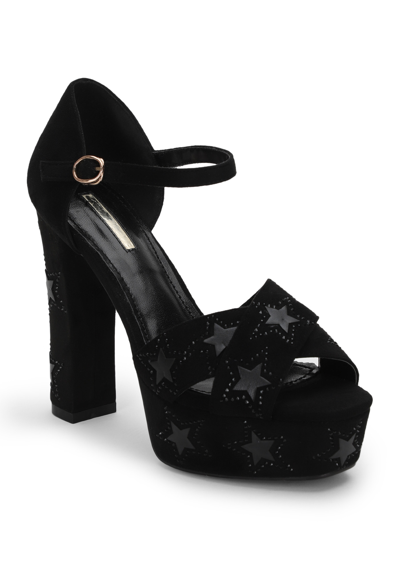 NOT THE FAULT OF MY STARS BLACK PEEP-TOES